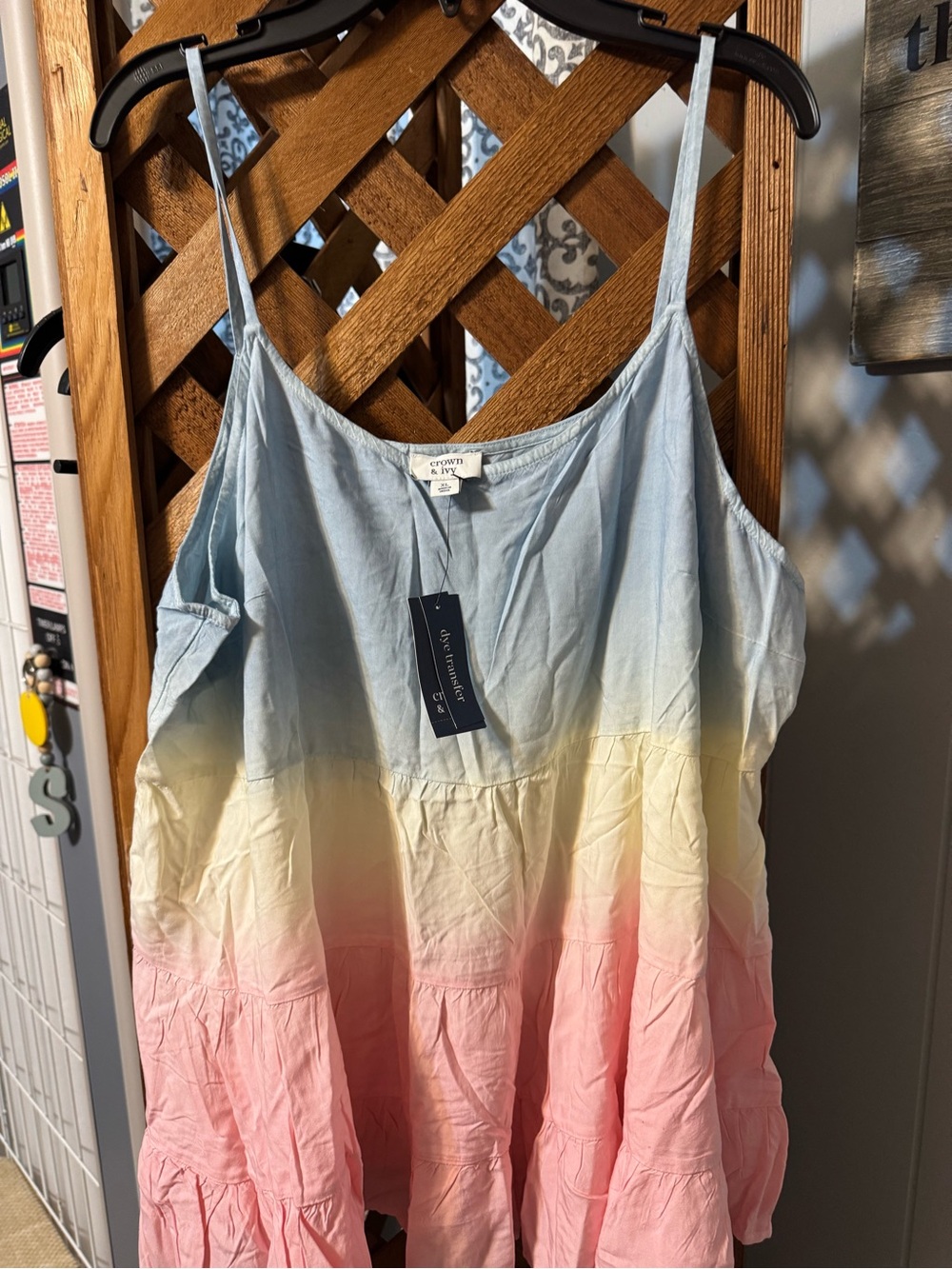 crown & ivy Light Blue Sleeveless Top
